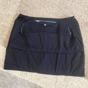 TANGERINE black sport skirt with shorts attached